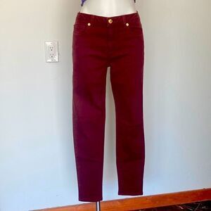 Michael kors skinny  burgundy jeans